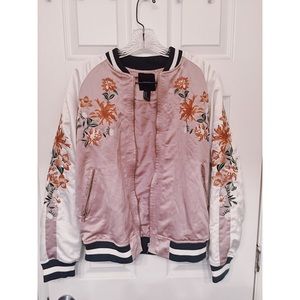 Embroidery Bomber Jacket